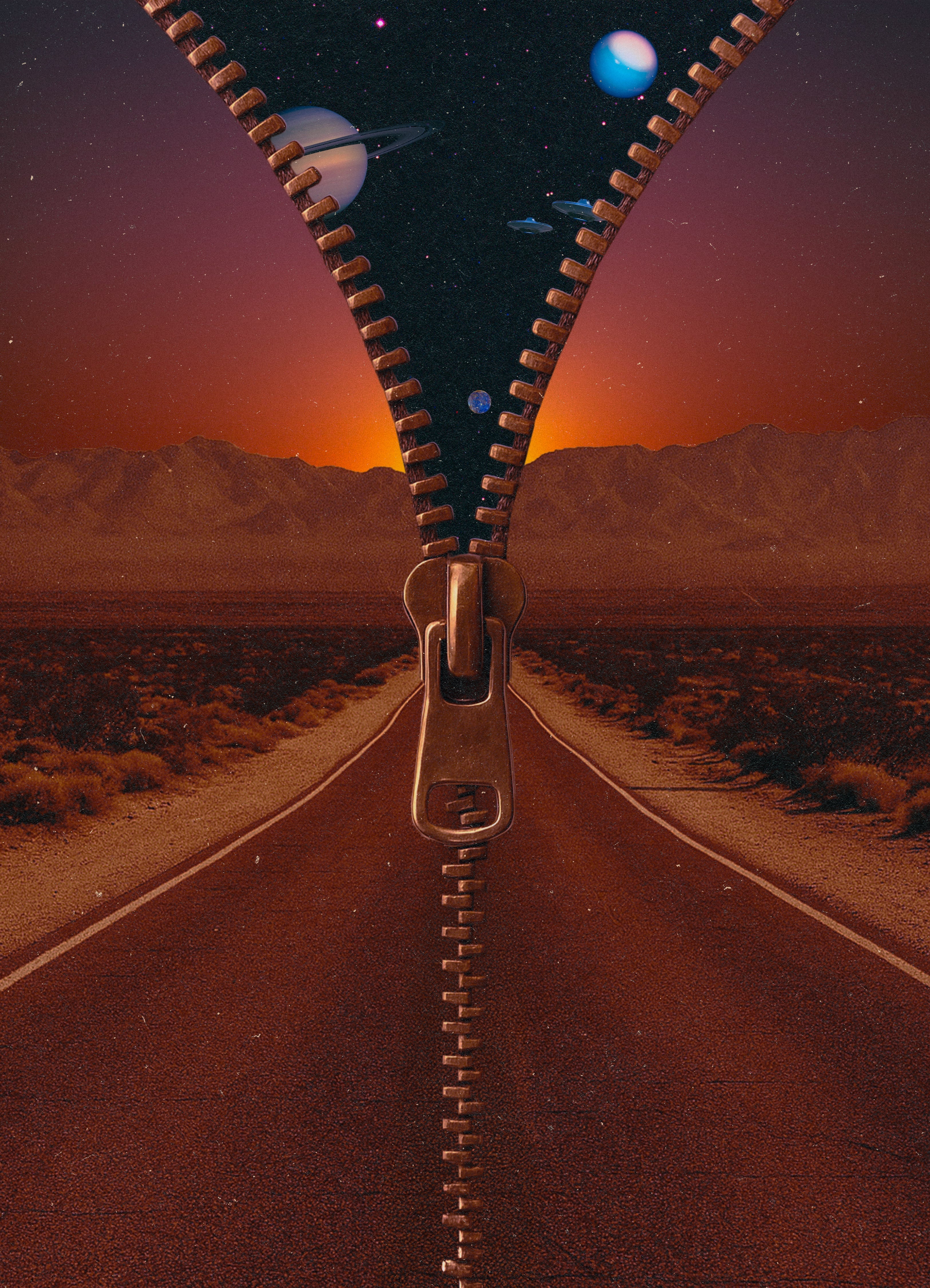 Energetic Zipper, 2025 Print
