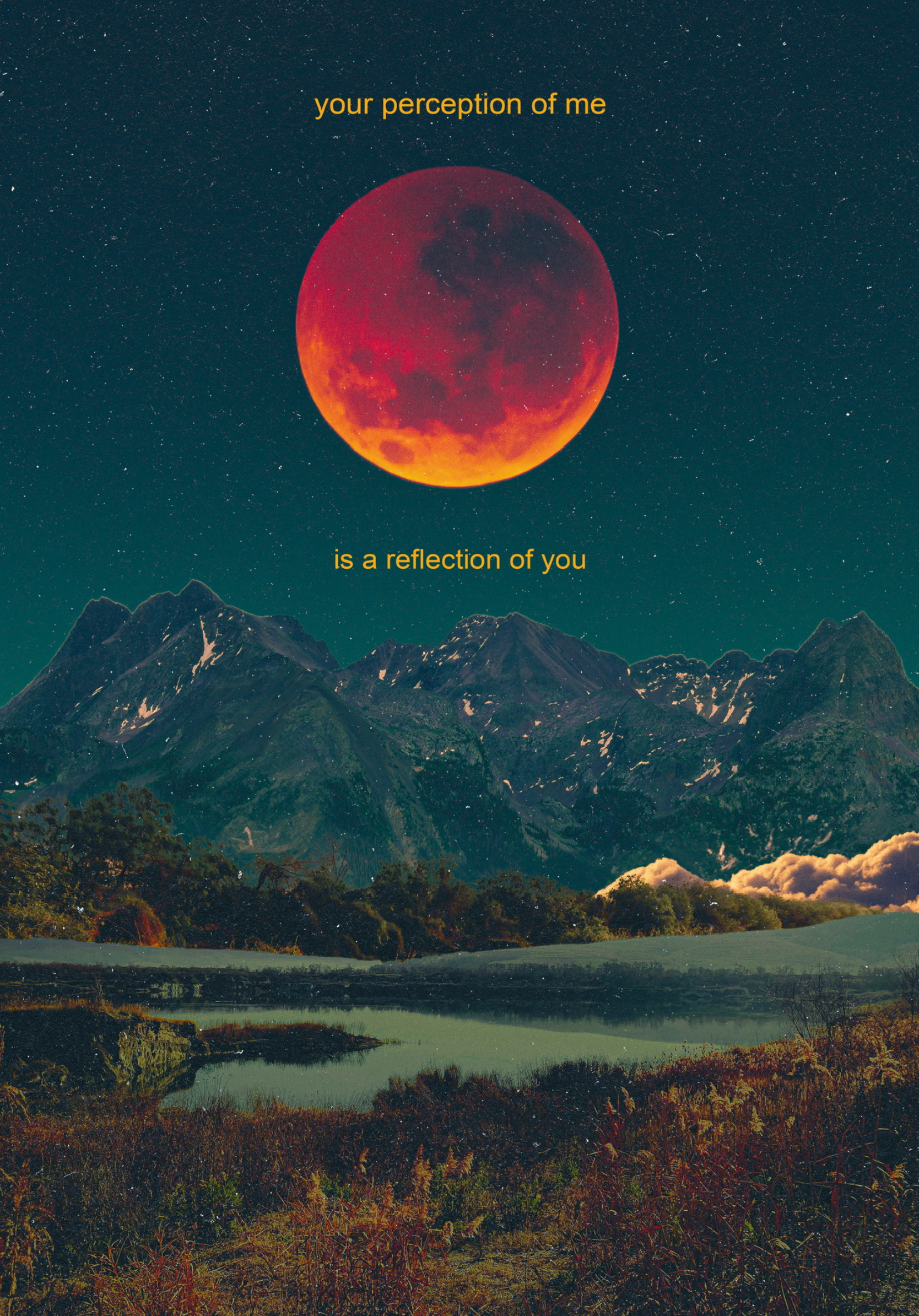your perception of me is a reflection of you Print