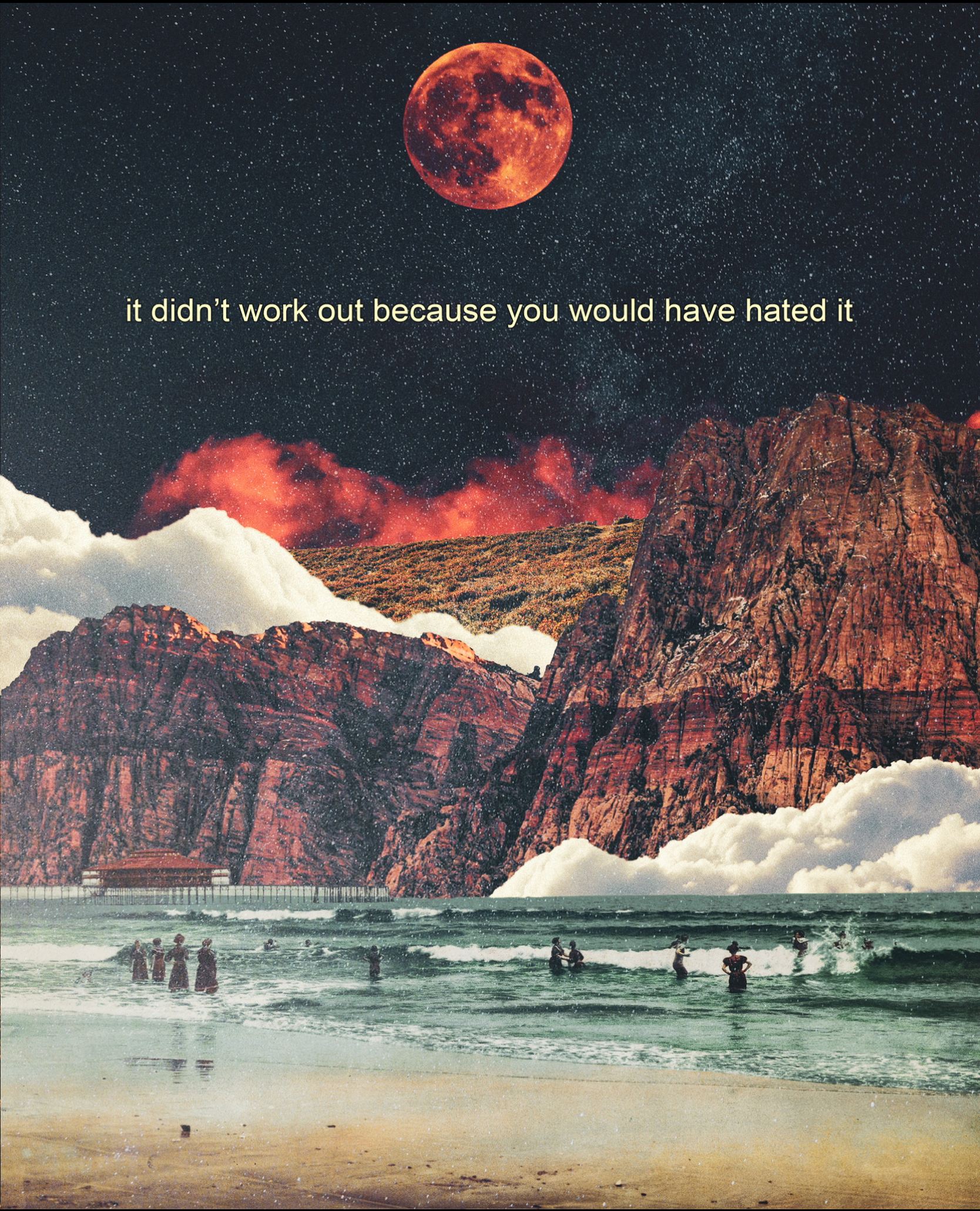 it didn’t work out because you would have hated it Print