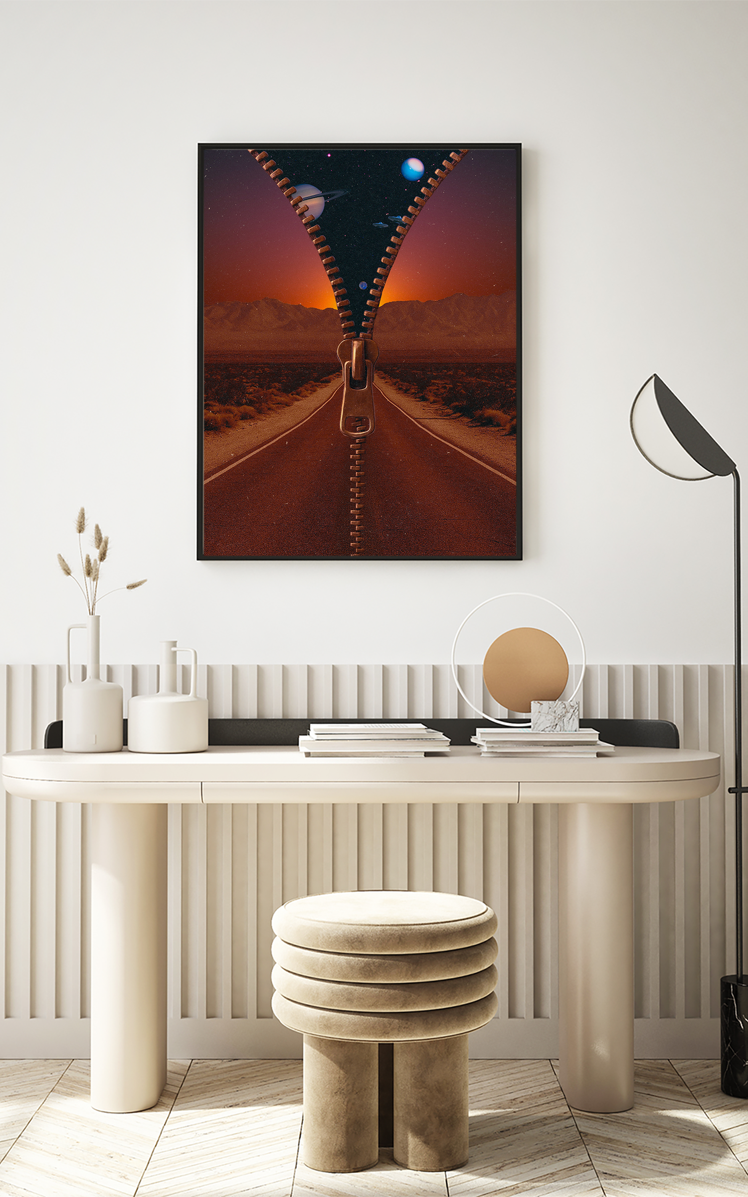 Energetic Zipper, 2025 Print