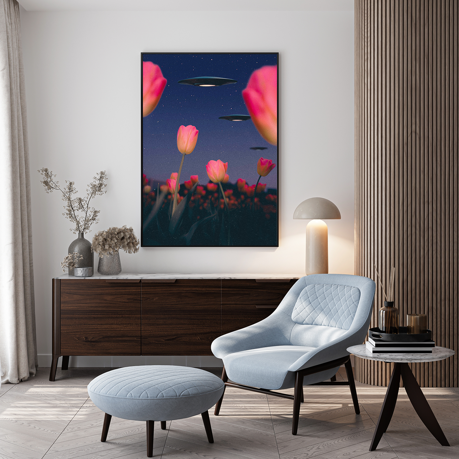 Alien Abduction from a Bug's Perspective, 2025 Print