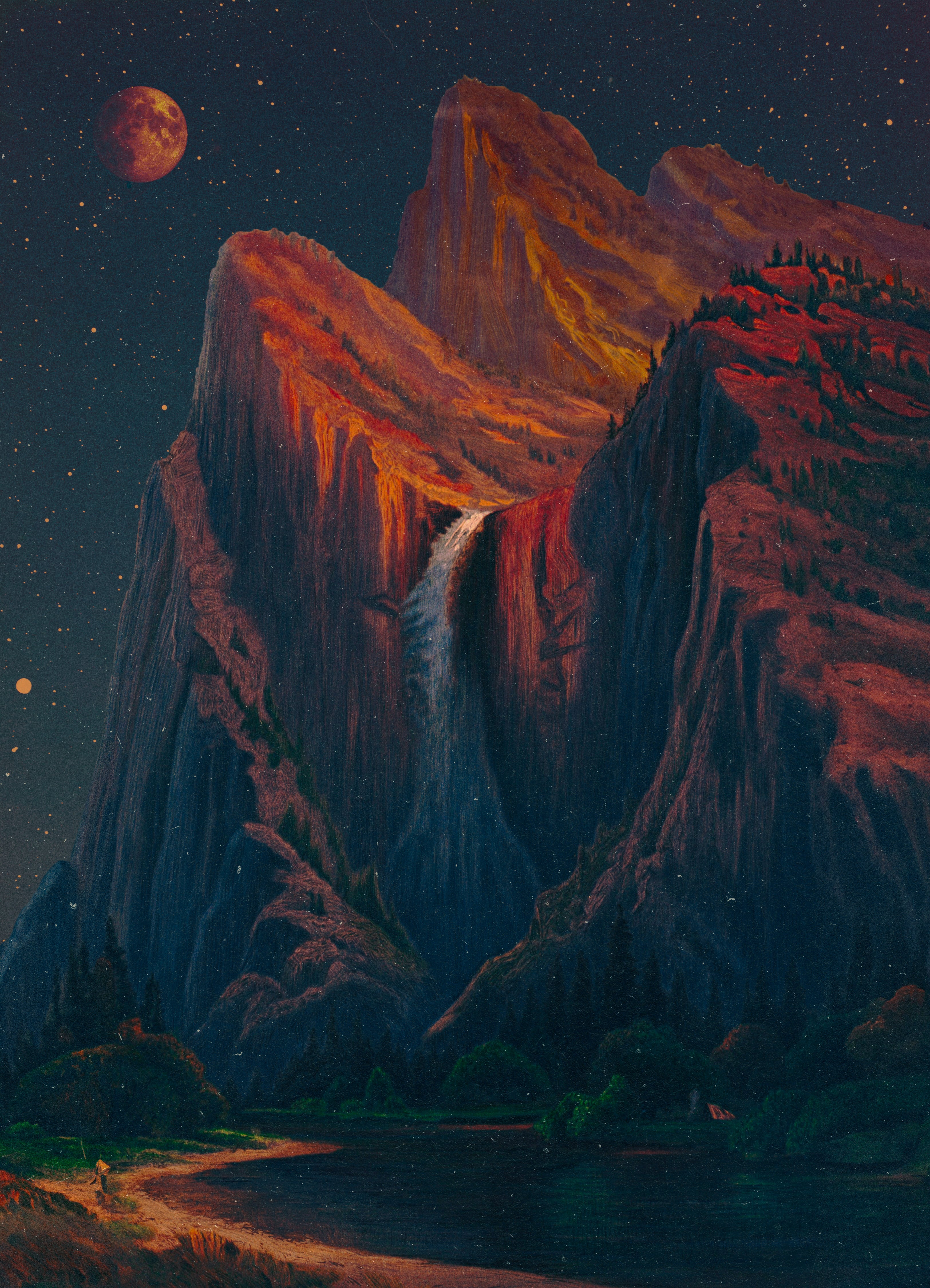 Scenic Outlook - Night, 2025 Print