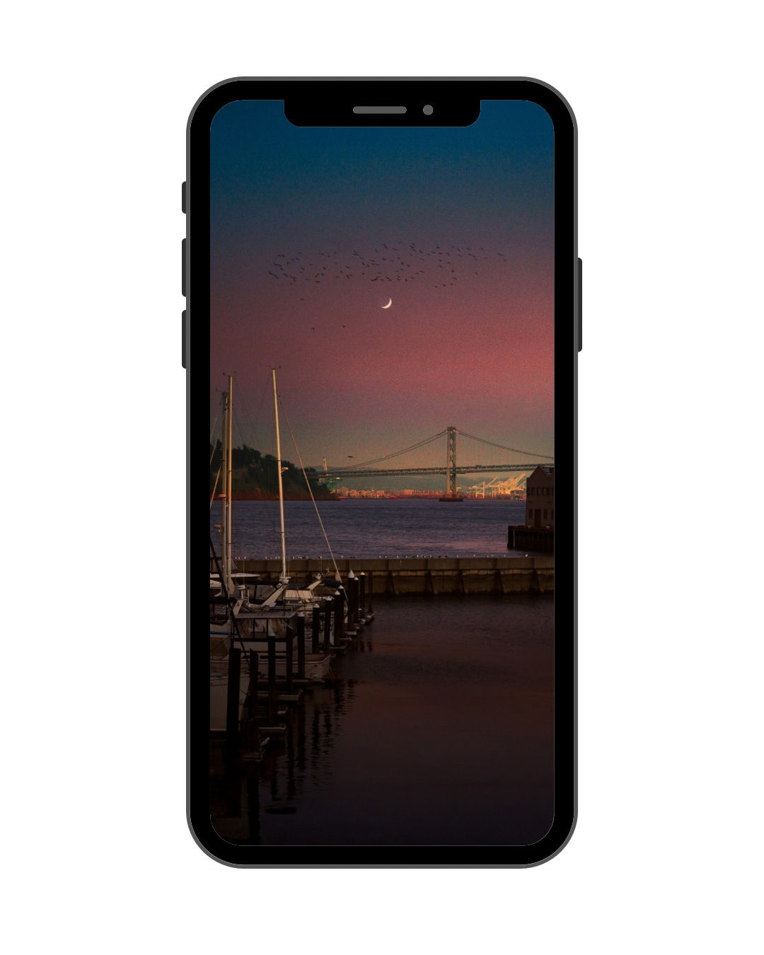 Blue Hour Postcard, 2025 Phone Wallpaper