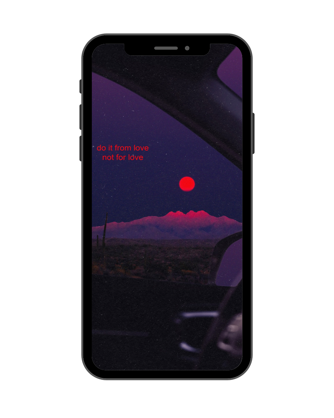 ‘do it from love not for love’ Phone Wallpaper