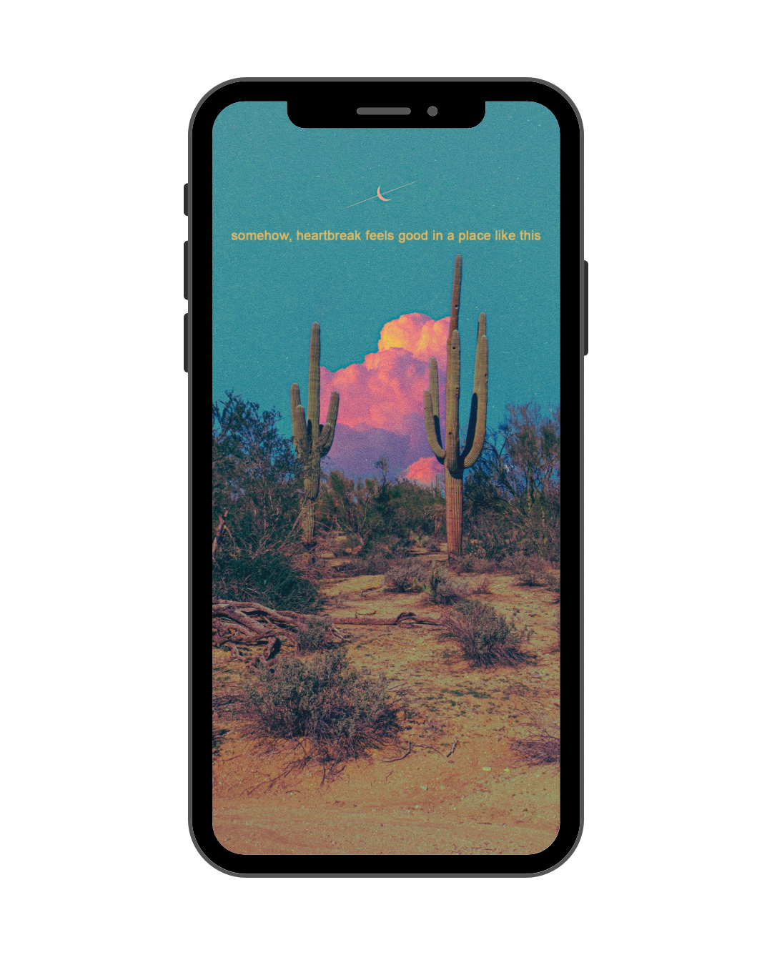 ‘somehow, heartbreak feels good in a place like this’ Phone Wallpaper