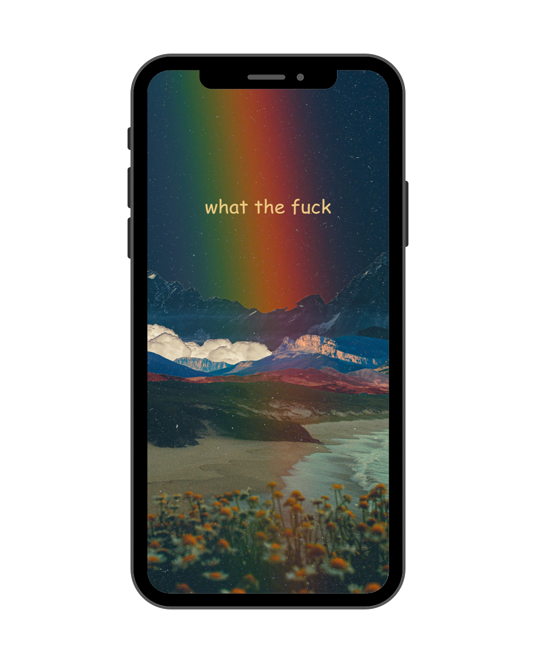 ‘what the fuck - comic sans’ Phone Wallpaper